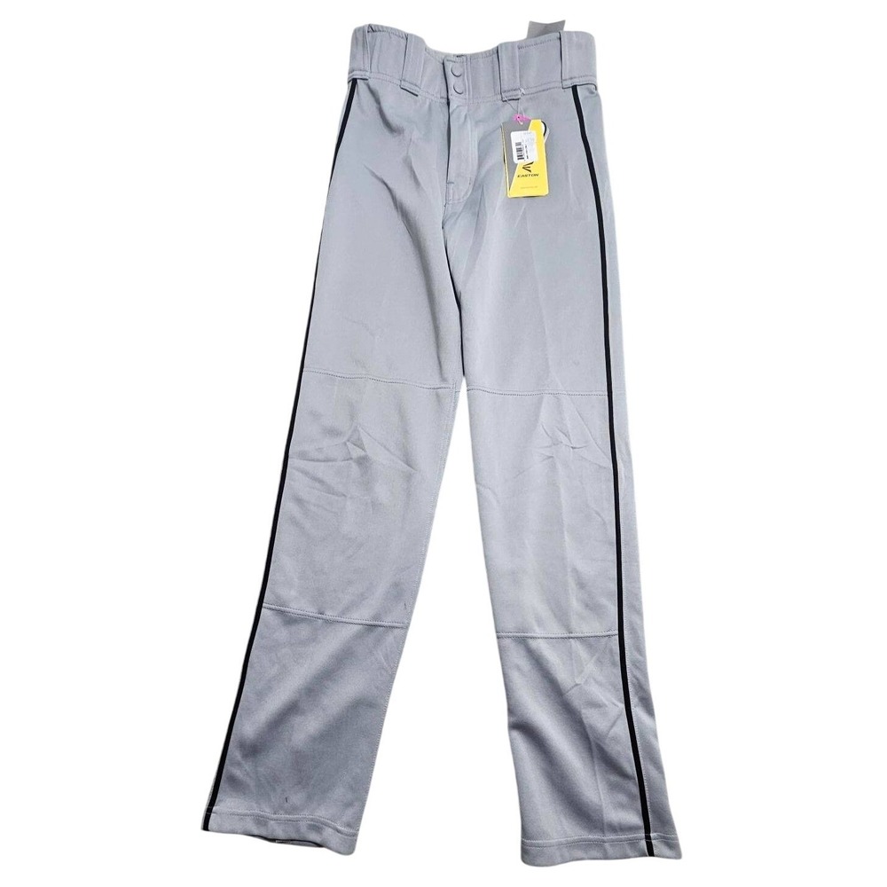 Easton Mako 2 Piped Baseball Pants Grey‎ Black Adult Small A167101 Mens New *